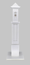 Door Hanger Display Post – 55" Freestanding Wood Stand
