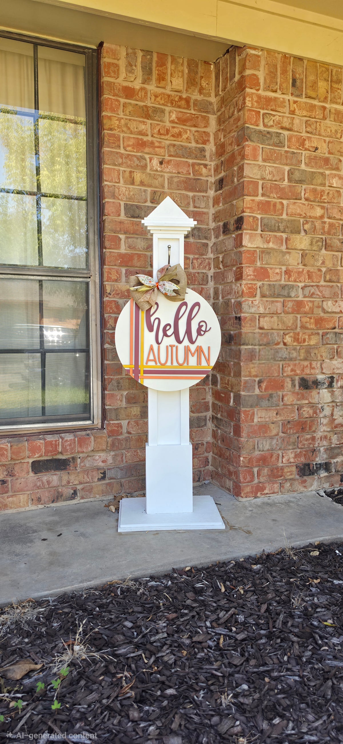 Hello Autumn Fall Door Hanger – 16" Layered Wood Décor