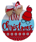 Merry Christmas Sweater Door Hanger