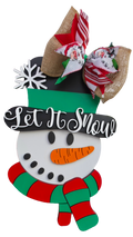 Let It Snow Snowman Door Hanger