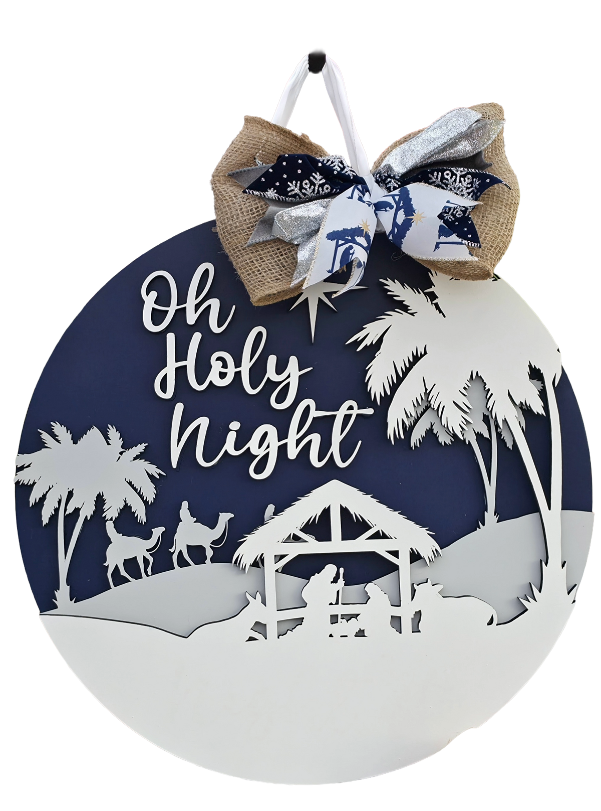 Oh Holy Night Nativity Door Hanger