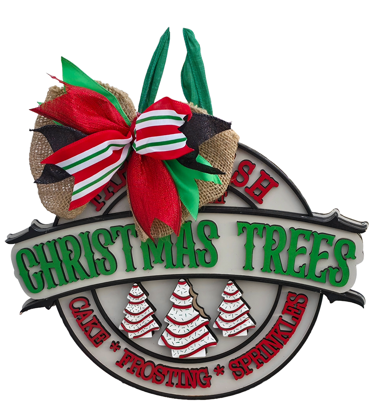 Christmas Trees Farmhouse Door Hanger