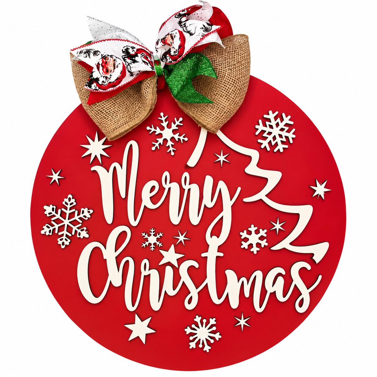 Merry Christmas Door Hanger – 16"